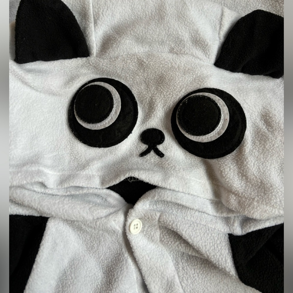Panda onesie costume.